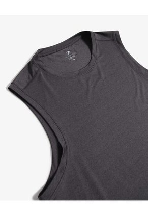 Camiseta Deportiva Texturizada Manga Sisa  Para Hombre Negro Seven Seven