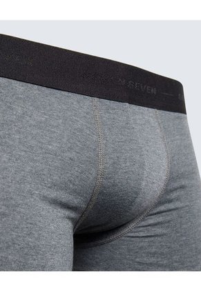Pack X 3 Bóxer Corto X3 Para Hombre Gris Seven Seven