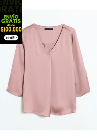 Blusa  Para Mujer Manga 3/4 Color Rosa Marca Seven Seven #28124091 Seven Seven