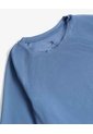 Camiseta Crop Deportiva En Mesh  Para Mujer Azul Seven Seven de Seven Seven
