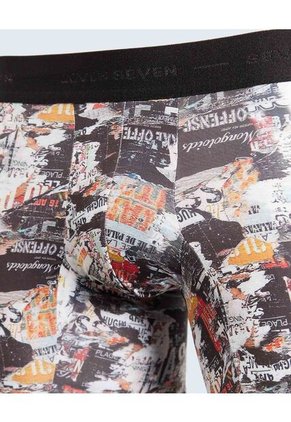 Pantaloncillo Para Hombre Boxer Filete Medio Color Negro Marca Seven Seven #45000379