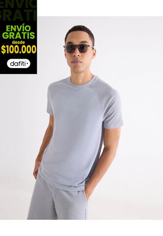 Camiseta  Para Hombre Manga Corta Cuello Redondo Color Azul Marca Seven Seven #45092835 Seven Seven