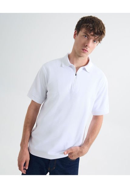 Polo Para Hombre Cuello Tejido  Color Blanco Marca Seven Seven #45110854