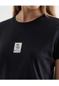 Camiseta Estampada Good Luck  Para Mujer Negro Seven Seven de Seven Seven