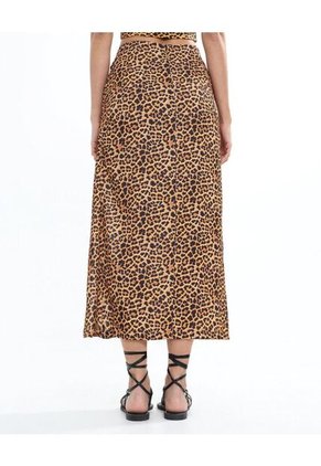 Falda Para Mujer Medio Color Naranja Marca Seven Seven #28140887