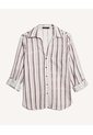Blusa Estampada Con Bolsillo  Para Mujer Crudo Seven Seven de Seven Seven