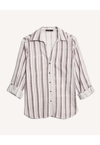 Blusa Estampada Con Bolsillo  Para Mujer Crudo Seven Seven Seven Seven