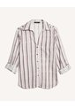 Blusa Estampada Con Bolsillo  Para Mujer Crudo Seven Seven de Seven Seven
