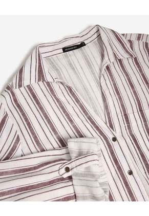 Blusa Estampada Con Bolsillo  Para Mujer Crudo Seven Seven