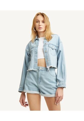 Short Para Mujer  Color Azul Claro Marca Seven Seven #28190582 Seven Seven