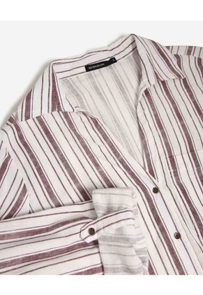 Blusa Estampada Con Bolsillo  Para Mujer Crudo Seven Seven