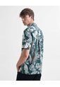 Camisa Resort Estampada  Para Hombre Verde Seven Seven de Seven Seven