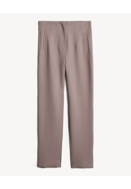 Pantalón Culotte Con Cintura Estructurada  Para Mujer Café Seven Seven