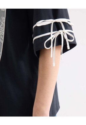 Camiseta Para Mujer Manga Corta Moda Color Negro Marca Seven Seven #28096489