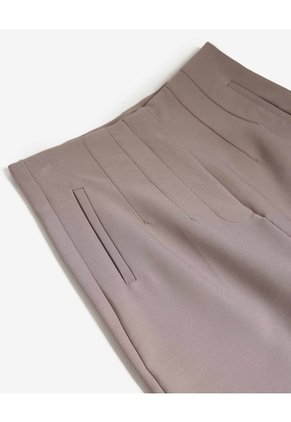 Pantalón Culotte Con Cintura Estructurada  Para Mujer Café Seven Seven