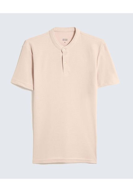 Polo Para Hombre Cuello Mao  Color Piel Marca Seven Seven #45110878