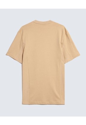 Camiseta Con Bordado  Para Hombre Beige Seven Seven