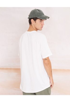 Camiseta Manga Corta Texturizada  Para Hombre Crudo Seven Seven