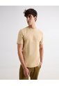 Camiseta Con Bordado  Para Hombre Beige Seven Seven de Seven Seven