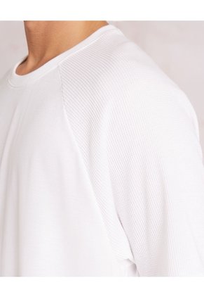 Camiseta Manga Corta Texturizada  Para Hombre Crudo Seven Seven