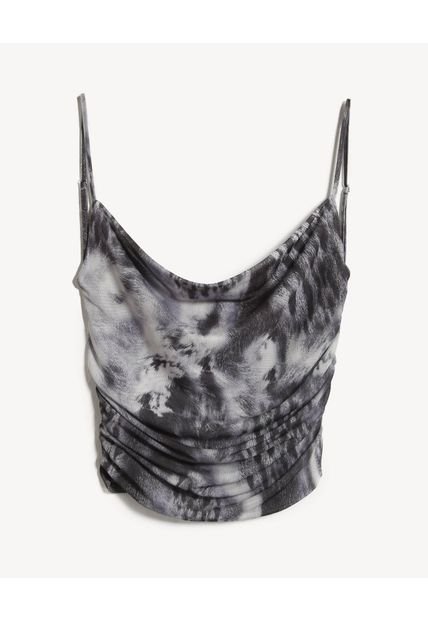 Camiseta Para Mujer Manga Sisa Moda Color Gris Marca Seven Seven #28096434