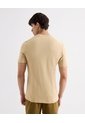 Camiseta Con Bordado  Para Hombre Beige Seven Seven de Seven Seven