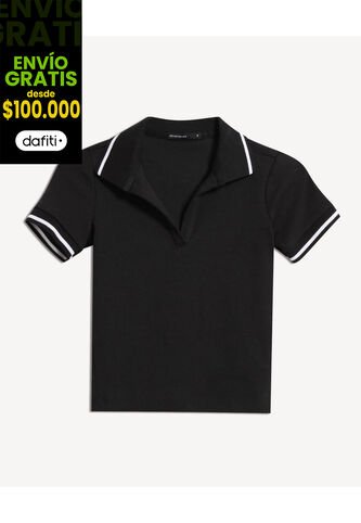 Camiseta Para Mujer Manga Corta Moda Color Negro Marca Seven Seven #28096555 Seven Seven