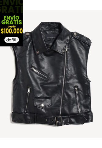 Chaleco Para Mujer Plano Color Negro Marca Seven Seven #28250152 Seven Seven