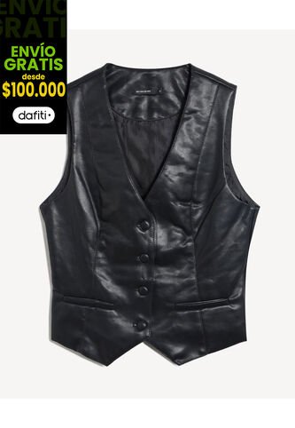 Chaleco Para Mujer Plano Color Negro Marca Seven Seven #28250153 Seven Seven