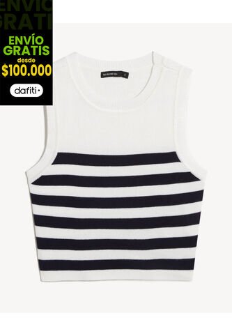 Camiseta Para Mujer Manga Sisa Cuello Redondo Color Blanco Marca Seven Seven #28096460 Seven Seven