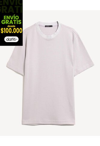 Camiseta Para Hombre Manga Corta Cuello Redondo Color Lila Marca Seven Seven #45092851 Seven Seven