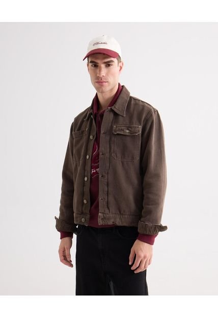 Chaqueta Para Hombre Trucker Color Café Marca Seven Seven #45080464