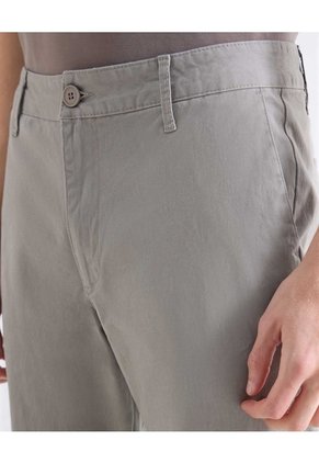 Pantalón Chino Regular  Para Hombre Gris Seven Seven