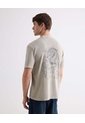 Camiseta Oversize Con Bordado Dragón  Para Hombre Arena Seven Seven de Seven Seven