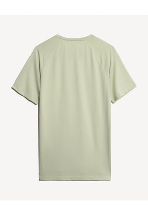 Camiseta Deportiva Estampada  Para Hombre Verde Seven Seven