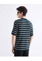 Camiseta Tejida Con Textura  Para Hombre Verde Seven Seven de Seven Seven
