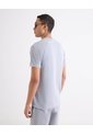 Camiseta Oversize Texturizada  Para Hombre Azul Seven Seven de Seven Seven