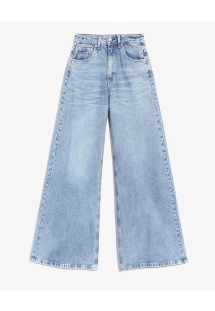 Jean Para Mujer Wide-Leg Color Azul Marca Seven Seven #28160965