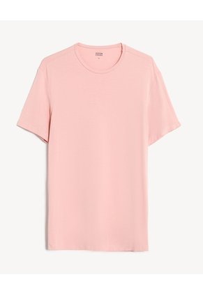 Camiseta Básica Fluida  Para Hombre Rosa Seven Seven