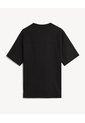 Camiseta Oversize Cuello Redondo  Para Hombre Negro Seven Seven de Seven Seven