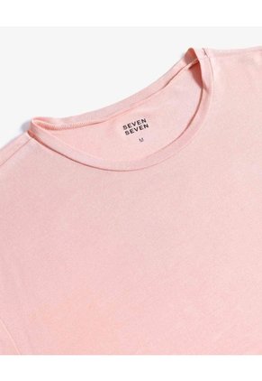 Camiseta Básica Fluida  Para Hombre Rosa Seven Seven