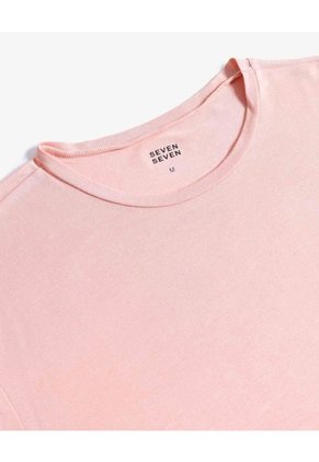 Camiseta Básica Fluida  Para Hombre Rosa Seven Seven