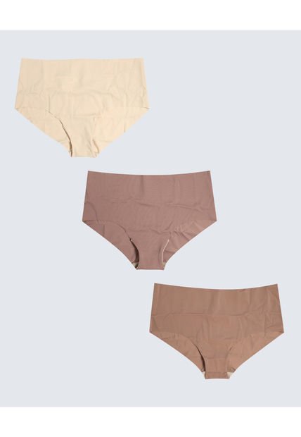 Panty Para Mujer Cachetero Color Taupe Marca Seven Seven #28800098