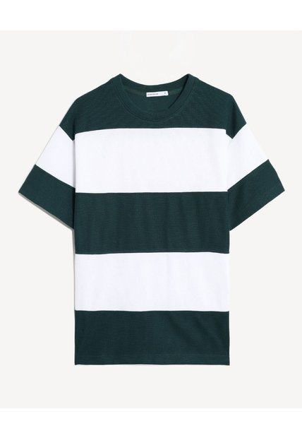 Camiseta Relaxed  Para Hombre Verde Seven Seven