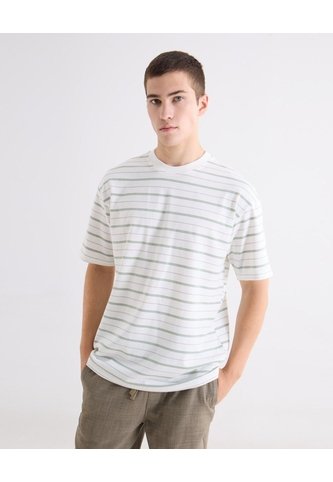 Camiseta  Para Hombre Manga Corta Cuello Redondo Color Blanco Marca Seven Seven #45098329 Seven Seven