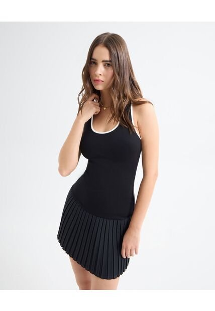 Vestido Para Mujer M/Sisa Corto Color Negro Marca Seven Seven #28171361