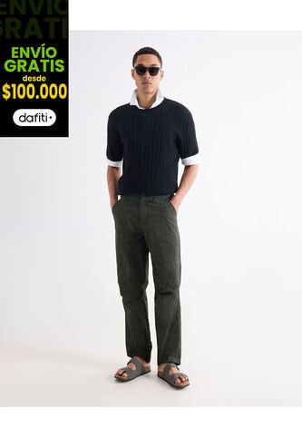 Camiseta Para Hombre Manga Corta Cuello Redondo Color Negro Marca Seven Seven #45092782 Seven Seven