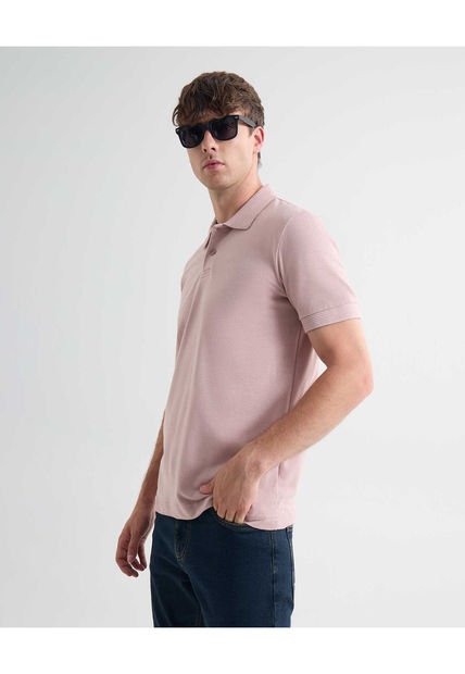 Polo Para Hombre Cuello Tejido  Color Rosa  Marca Seven Seven #45110880