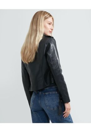 Chaqueta Para Mujer Pu Color Negro Marca Seven Seven #28080644