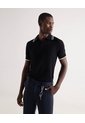 Polo Tejido Fit Regular  Para Hombre Negro Seven Seven de Seven Seven